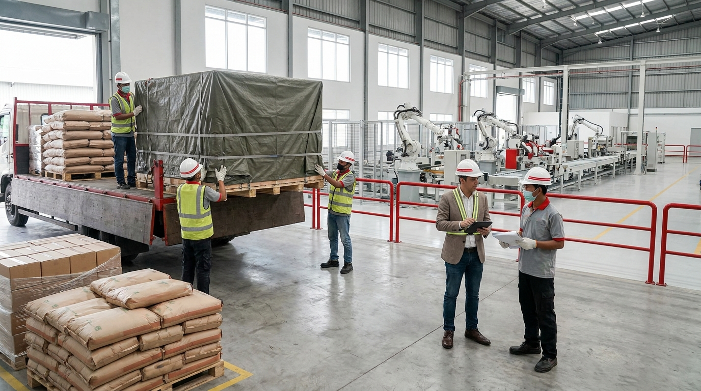 Indonesian manufacturing facility receiving machinery and materials for API-P own-use imports