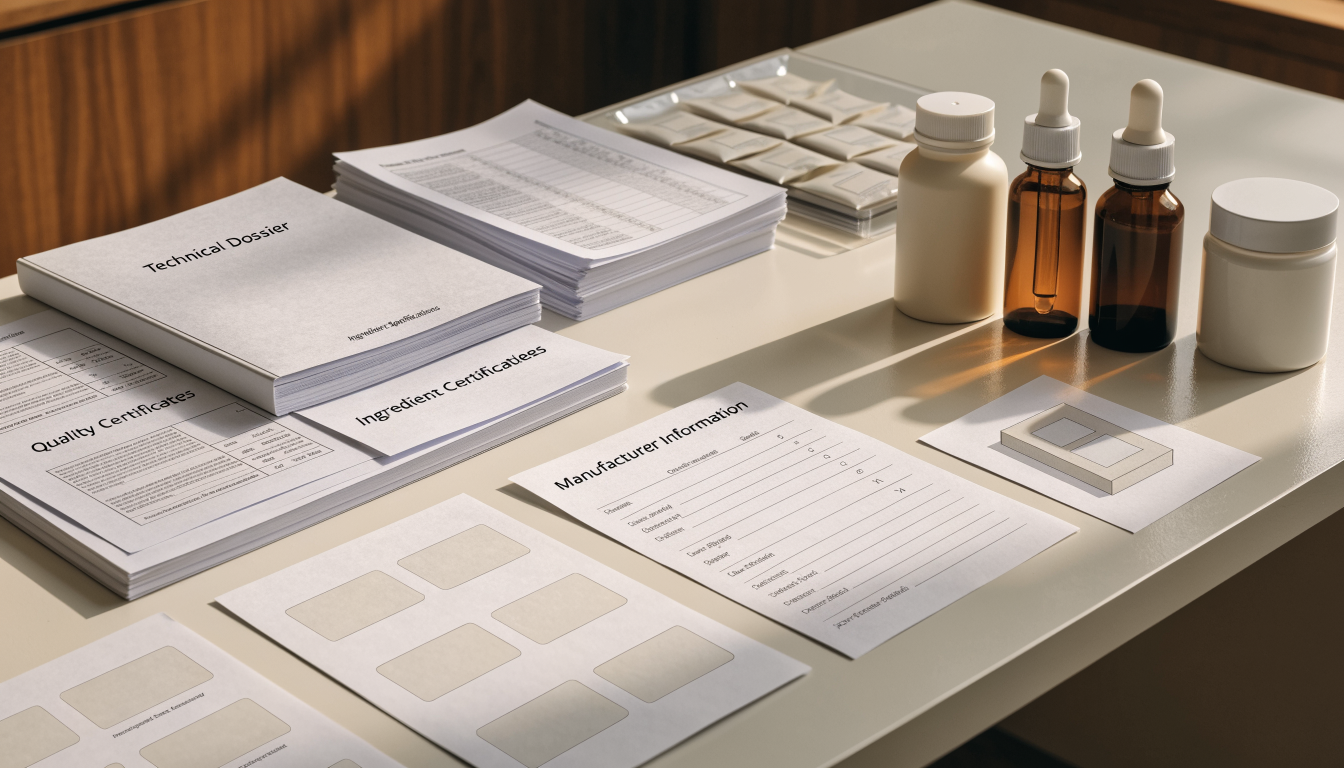 Documents prepared for an Indonesian BPOM registration dossier