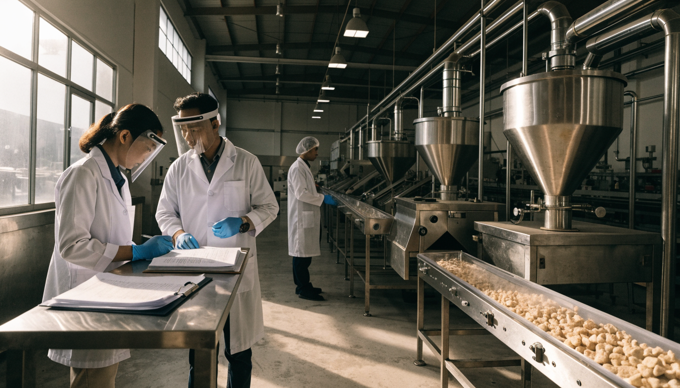 Halal product assurance audit covering ingredients and production controls