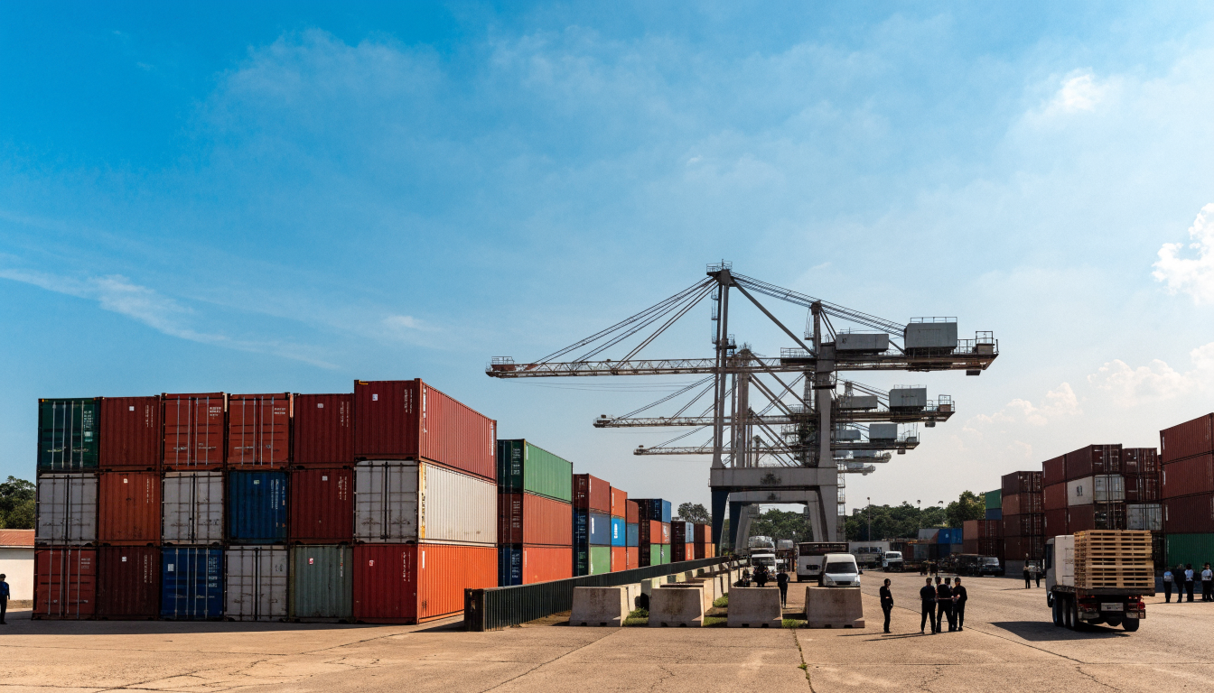 Container terminal in Indonesia showing the operational side of import compliance