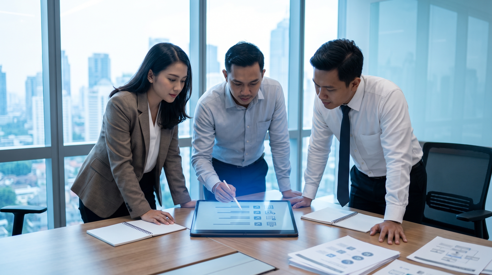 Licensing, legal, and product leaders reviewing digital business compliance readiness in Indonesia