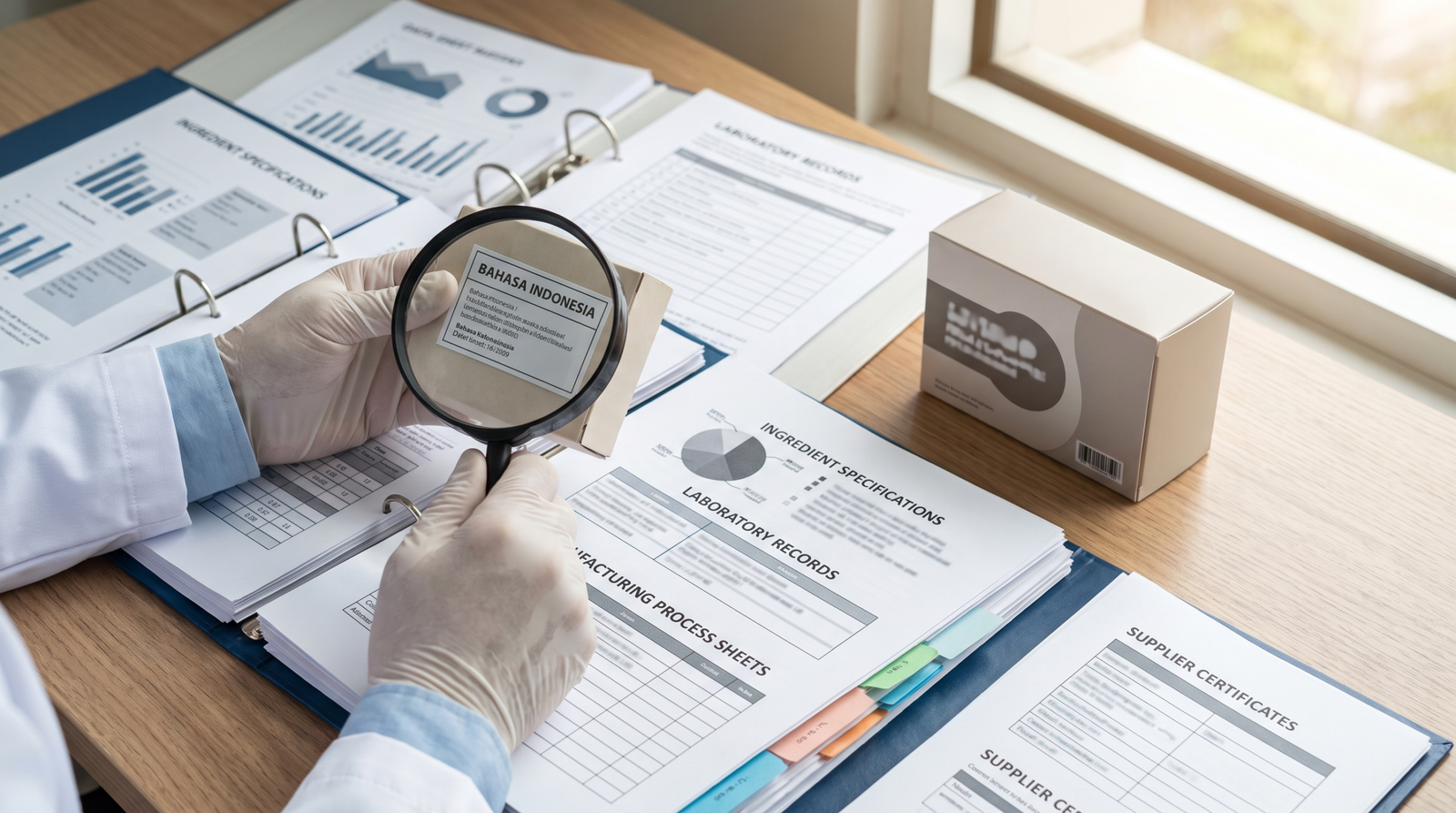 Technical product dossier and Indonesian label under compliance review