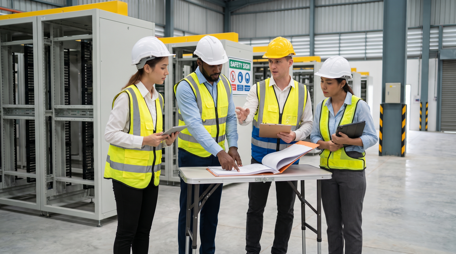 Foreign-owned company team preparing an Indonesian operating site for launch
